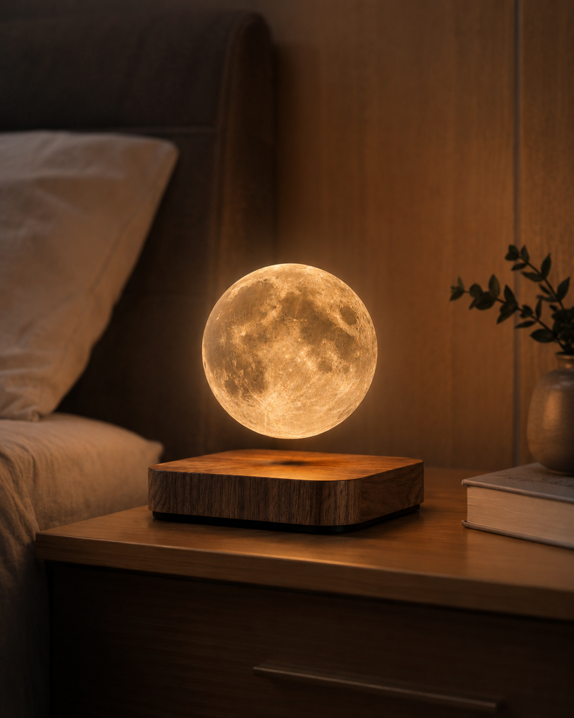 Magnetic Levitating Moon Lamp