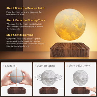 Magnetic Levitating Moon Lamp